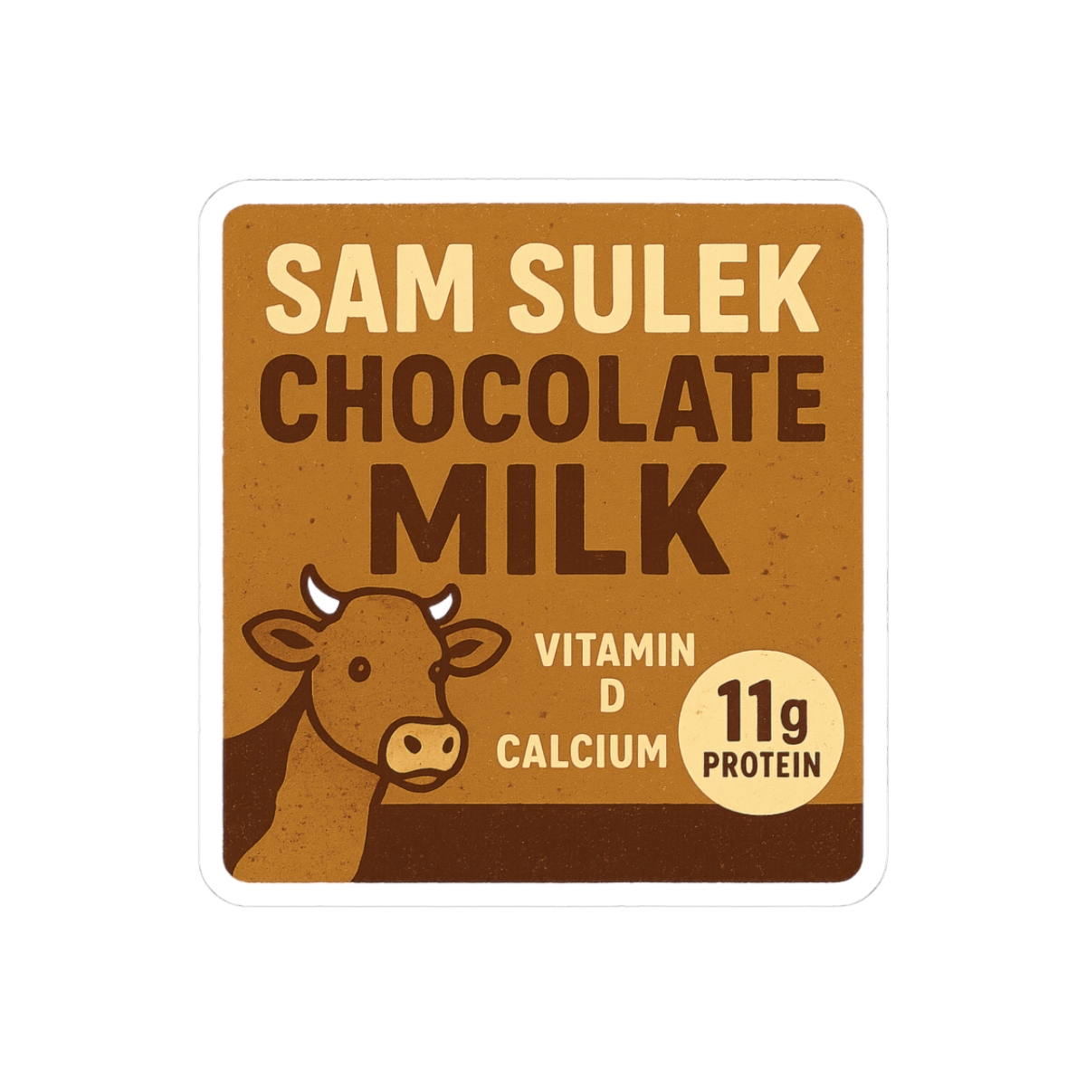 Sam Sulek Chocolate Milk Gym Sticker