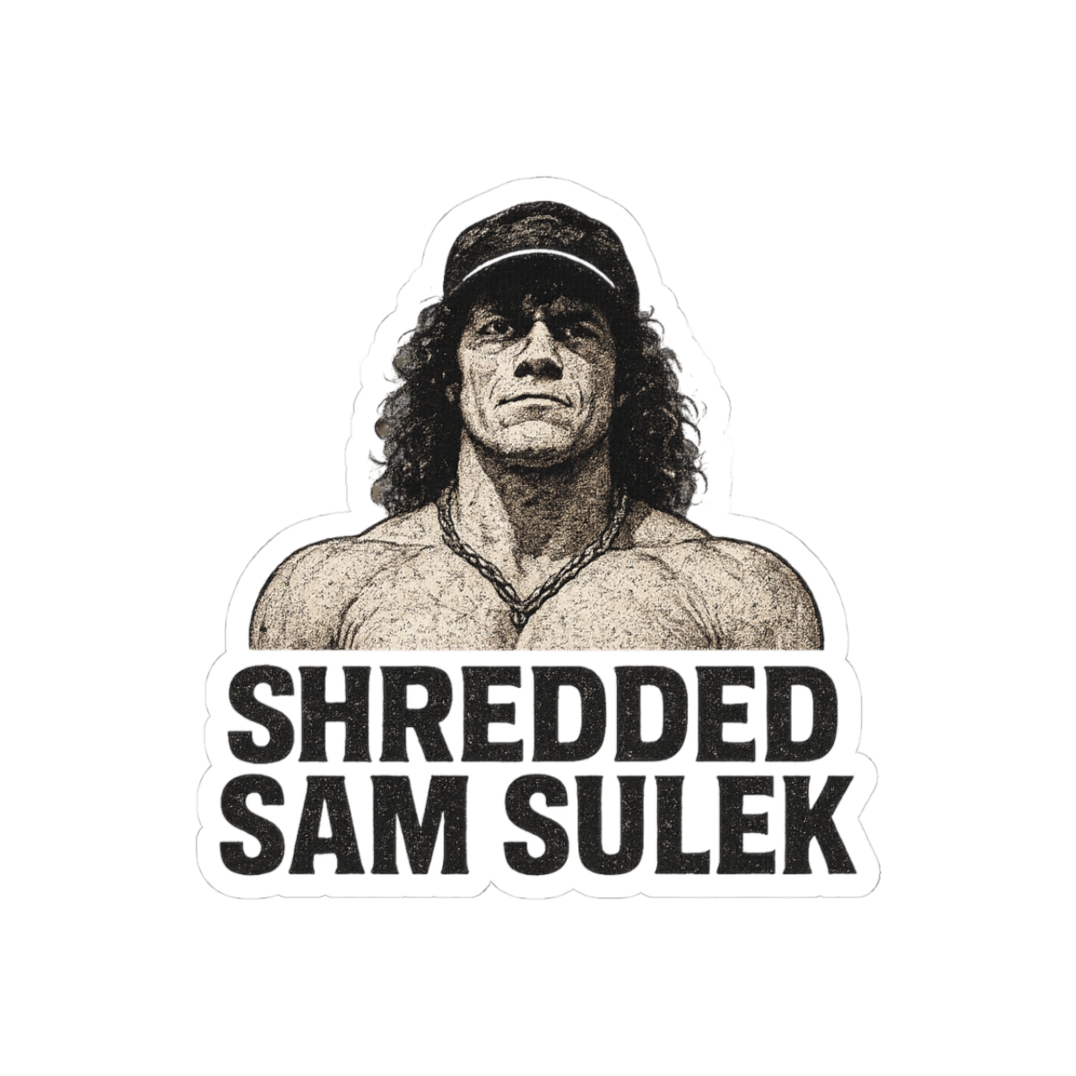 Shredded Sam Sulek Fitness Sticker