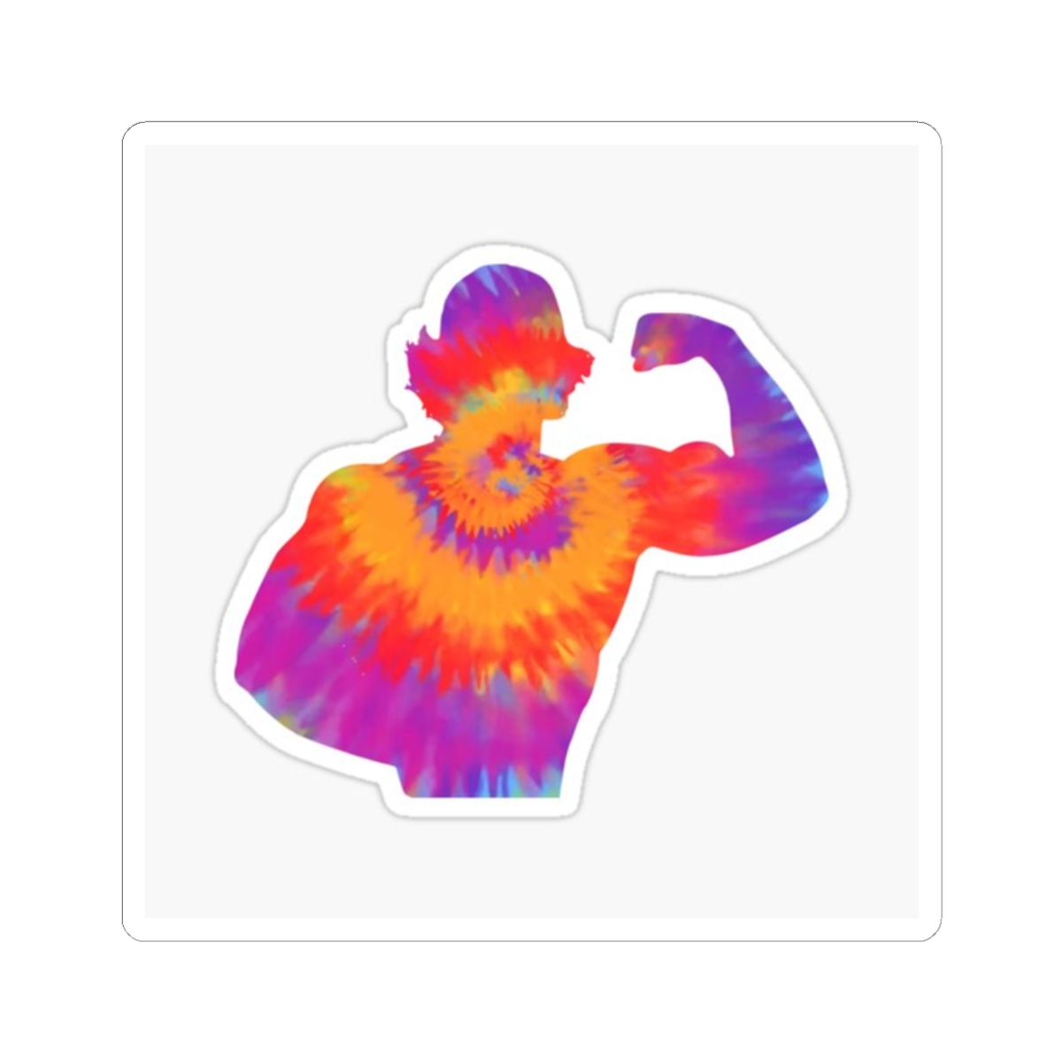 Sam Sulek Shadow Tie Dye Sticker | Bold Fitness Vinyl Decal