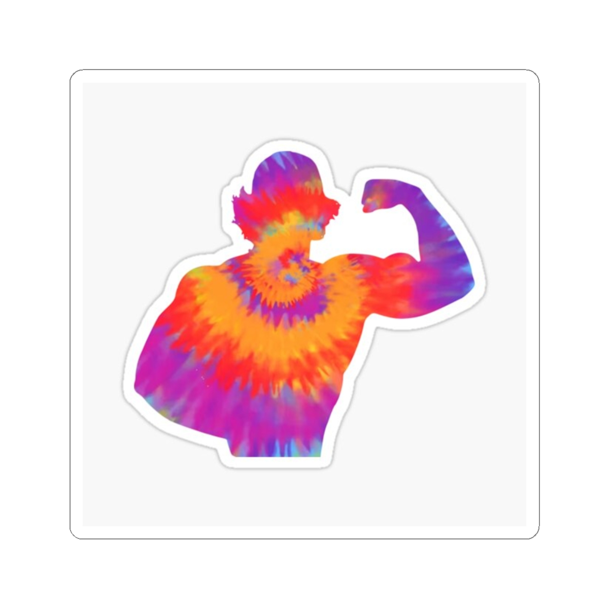 Sam Sulek Shadow Tie Dye Sticker | Bold Fitness Vinyl Decal