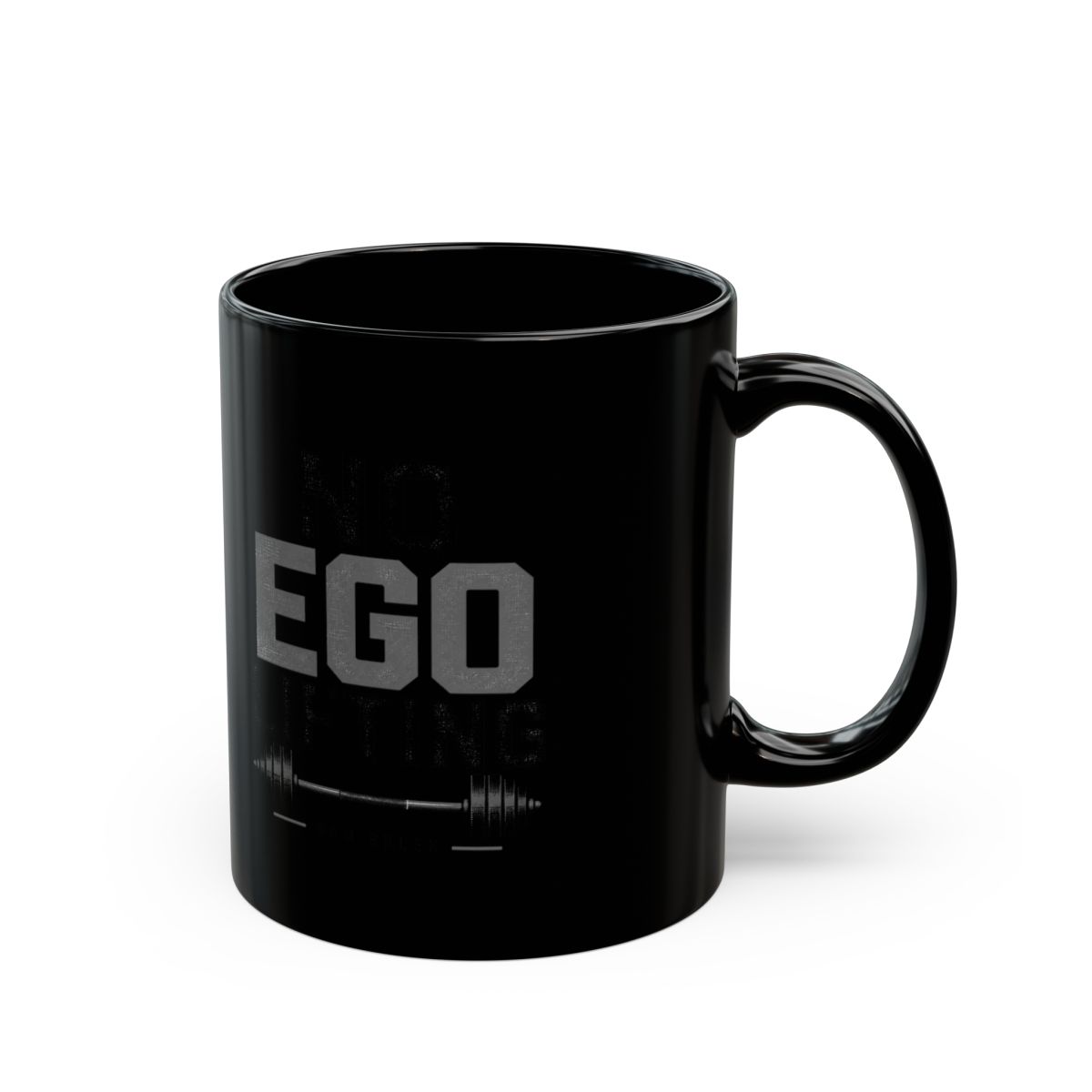 Sam Sulek "No Ego Lifting" Black Mug